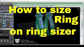 How to size a ring on a ring sizer | Matrix 9 jewelry cad design. #bangla  (বাংলা) #rhino #matrix ||