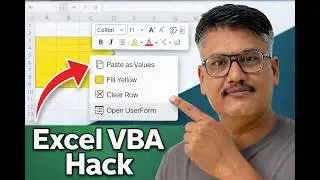 Excel VBA Trick: Create Your Own Right-Click Menu in 5 Minutes!