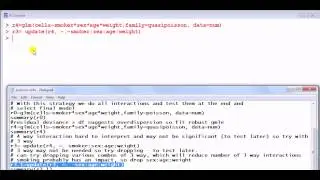 GLM in R: Poisson regression with categorical Xs| biostats data |part 1