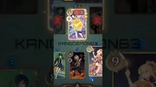 Xingqiu+Bennett+Yoimiya Burst Animation Genius Invocation TCG - Genshin impact 