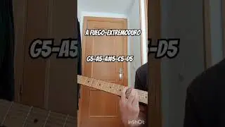 HOW TO PLAY A FUEGO BY EXTREMODURO #guitar #tabs #extremoduro