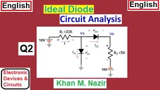 Ideal Diode Circuit Analysis: Circuit with 2 Ideal Diodes || Are these Forward Bias or Reverse Bias?