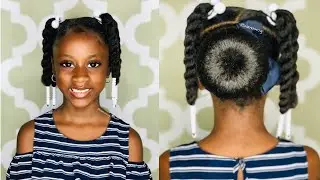 Quick & Easy Bun Style | Kids Natural Hairstyles | IAMAWOG