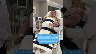 Tilt table for spinal cord injury patients #spinalcordinjury #spinalcordinjuryrecovery #quadriplegic