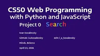 Web Programming with Python and JavaScript