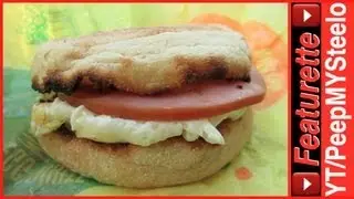 McDonalds Egg White Delight McMuffin Sandwich From the Fast Food Drive Thru Morning Breakfast Menu