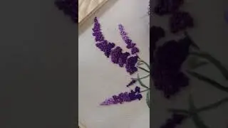 Embroidery lilac buddleja