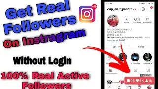 How to Get Free Followers on Instagram || Without Login || How to Increase Instragram Followers 2021