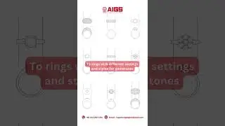 AIGS Countertop sketching course | หลักสูตรการร่างแบบเครื่องประดับ #gemstones #jewelrydesign