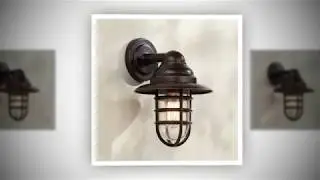 Marlowe 13 1/4" High Bronze Hooded Cage Outdoor Wall Light