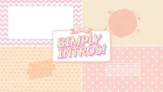 Minimalistic pattern intro templates created by SIMPLY INTROS!