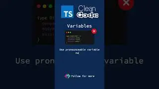 Clean code with TypeScript: Use pronounceable variable names 