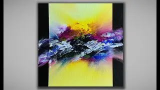 Simple Blending Techniques / Layers and Masking / Relaxing Acrylics / Abstract Painting 519