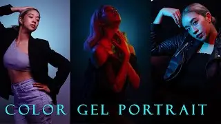 3 Easy Color Gel Studio Portrait | Master the Lighting|