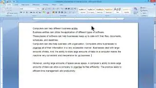 Spelling and Grammar in MS Word 2007 
