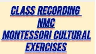 Montessori cultural exercises #montessoricourse