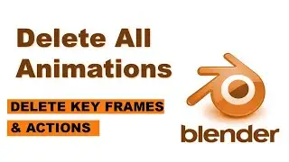 HOW TO DELETE KEY FRAMES & ANIMATIONS/ACTION IN BLENDER. (SUPER EASY STRAIGHT TO POINT)