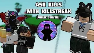 🔥450 KILLS WITH KILLSTREAK ON PUBLIC SERVER! | Slap Battles