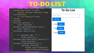 Creating To-Do List in HTML CSS & JavaScript | CodingTech | #html #css #js #todolist