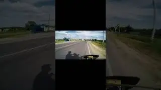 Покатушка на питбайках. Встретили ДПС на своём пути