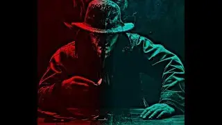 Photoshop CC tutorial.//Showing How to create a dramatic, cinematographic, red / blue portrait.