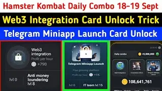 hamster kombat web3 Integration Unlock | how to Unlock web3 Integration daily combo 11 September