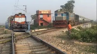 2 trains accident? Illusion or reality ? Mega compilation of rarest diamond crossing of IR