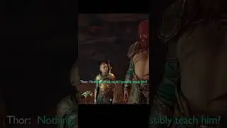 Odin ridicules Thor!  - Atreus Cutscene God of War Ragnarok
