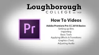 Adobe Premiere Pro CC 2018 - Basics (PC)
