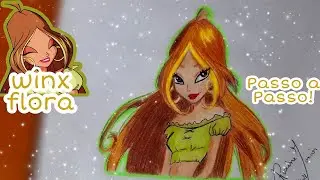 COMO DESENHAR A FLORA DO CLUBE DAS WINX!