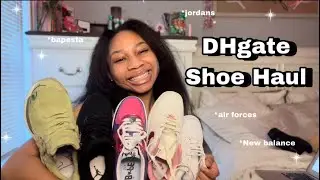 HUGE DHgate Shoe Haul 2024 | Cheap shoe haul w/ Review + Try on