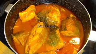 Palm Oil Fresh Fish Stew/ Omi Obe/Yoruba Stew