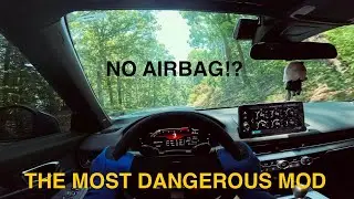 The Most Dangerous Mod on the FL5 Type R!! | JQWerks MadTrace Steering Wheel Install