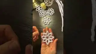Snowflake from chenille wire