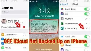 How To Turn OFF iCloud Backed Up Failed And Notification