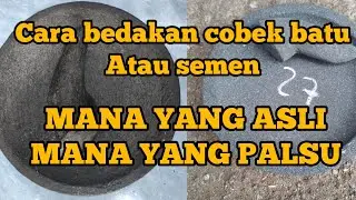 cara sederhana membedakan cobek dari semen dan batu asli