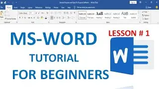 MS-Word Tutorial || MS-Word For beginners