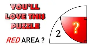Insanely Clever Geometry Puzzle | Can You Find the Area?
