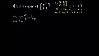 Matrix inverse 1