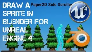 Unreal Engine 4 - Draw a sprite in Blender for Paper 2D