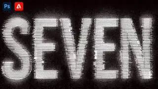 3D Glitch Text Effect in Photoshop & Firefly