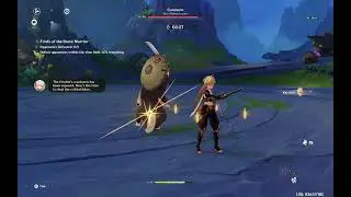 Traveler vs Inazuma dog Parry God Genshin Impact