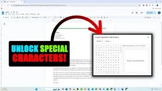 HOW TO INSERT SPECIAL CHARACTERS IN GOOGLE DOCS Like a Pro! 2025