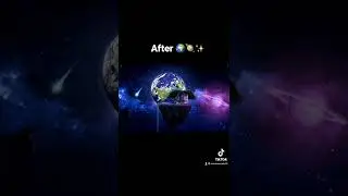 The space land I made by adobe photoshop 🌍✨ 