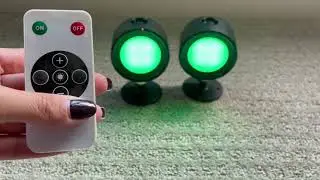 Lightbiz LED Wall Lights 2 Pcs with Remote, RGB Ambience Wall Sconces Lamp 3000mAh