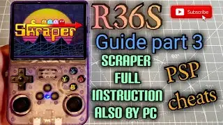 R36s new update guide part3  Scraper instruction , Arkos guide , PSP cheats guide