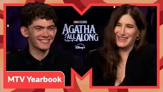 Agatha All Along Stars Joe Locke & Kathryn Hahn Play A Chaotic Game of MTV Yearbook | MTV Movies