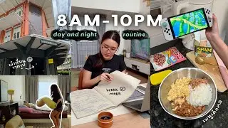 8AM-10PM Routine⛅️ กิจวัตรตั้งแต่ตื่นถึงนอน วิธีแต่งหน้า, ฝึกทำอาหาร, เรียนวาดรูป | Peanut Butter