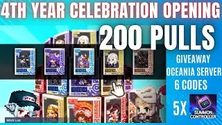 200X Pulls 4th YEAR CELEBRATION! + GIVEAWAY Oceania SERVER (6x5 summon controllers) | Guardian Tales
