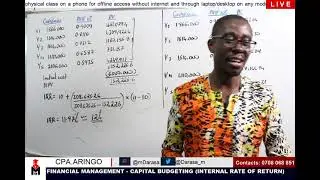 INTERNAL RATE OF RETURN (IRR)
